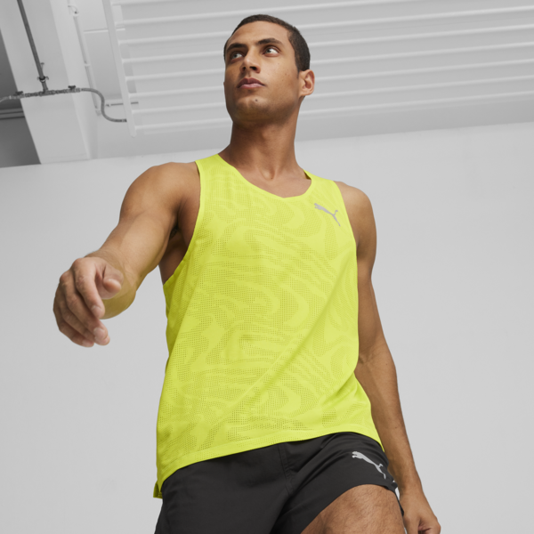 Musculosa de running Run Ultraspun Singlet, Lime Pow, large-ARG