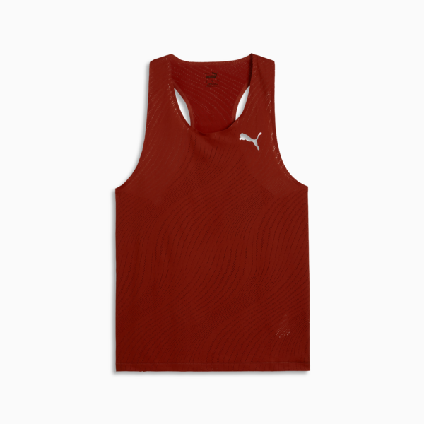 Musculosa de running Run Ultraspun Singlet, Mars Red-AOP, large-ARG