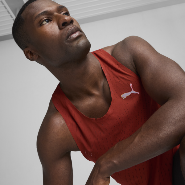 Musculosa de running Run Ultraspun Singlet, Mars Red-AOP, large-ARG