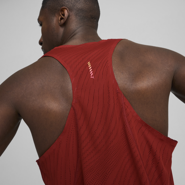 Musculosa de running Run Ultraspun Singlet, Mars Red-AOP, large-ARG