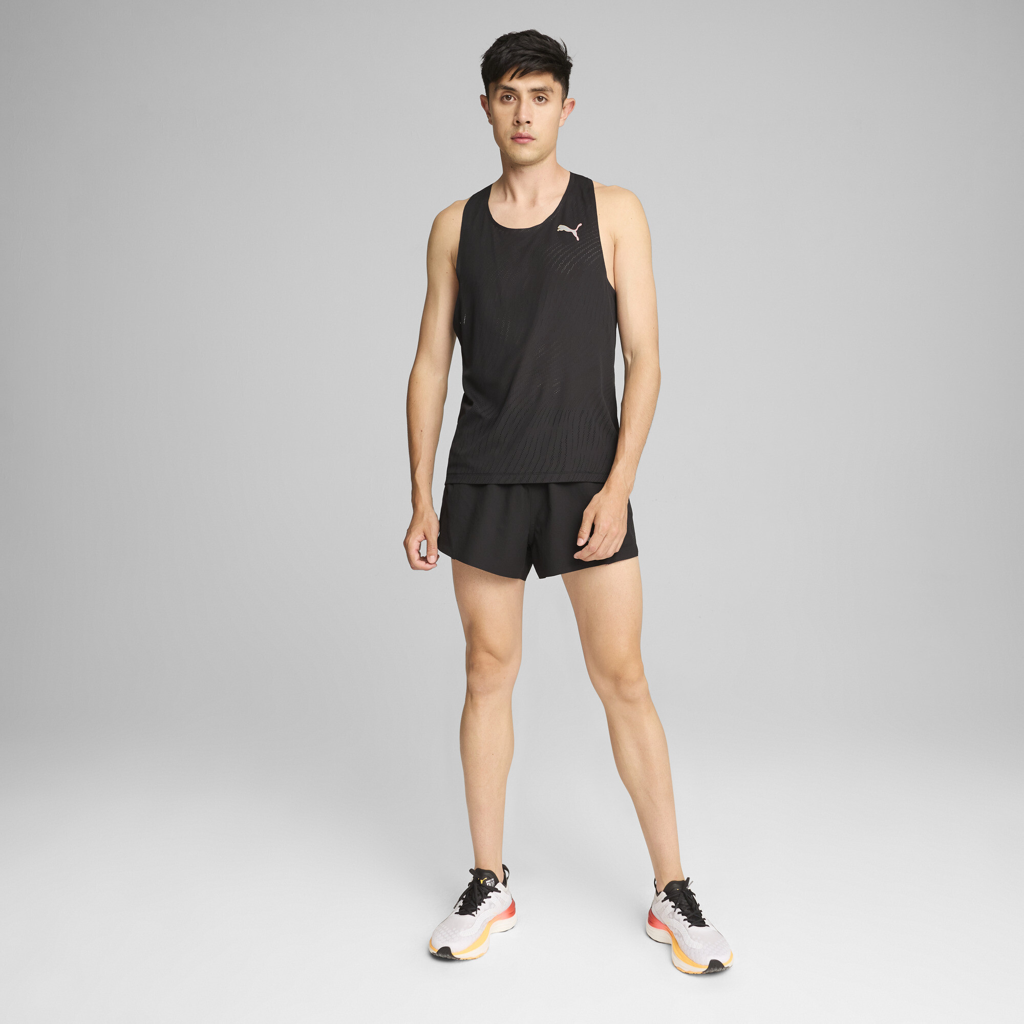 Men's Puma RUN ULTRASPUN's Running Singlet Top, Black Top, Size S Top, Clothing