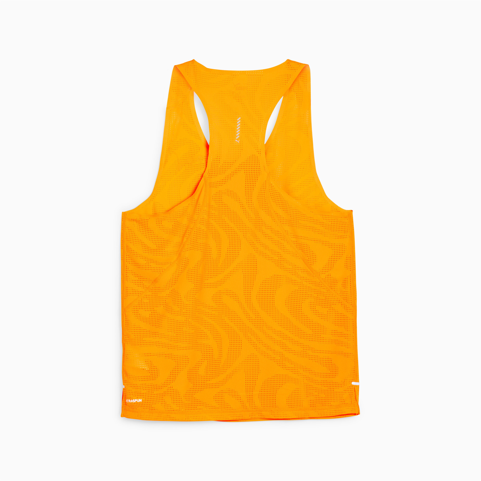 Men's PUMA RUN ULTRASPUN Running Singlet In Orange, Size XL, Polyester