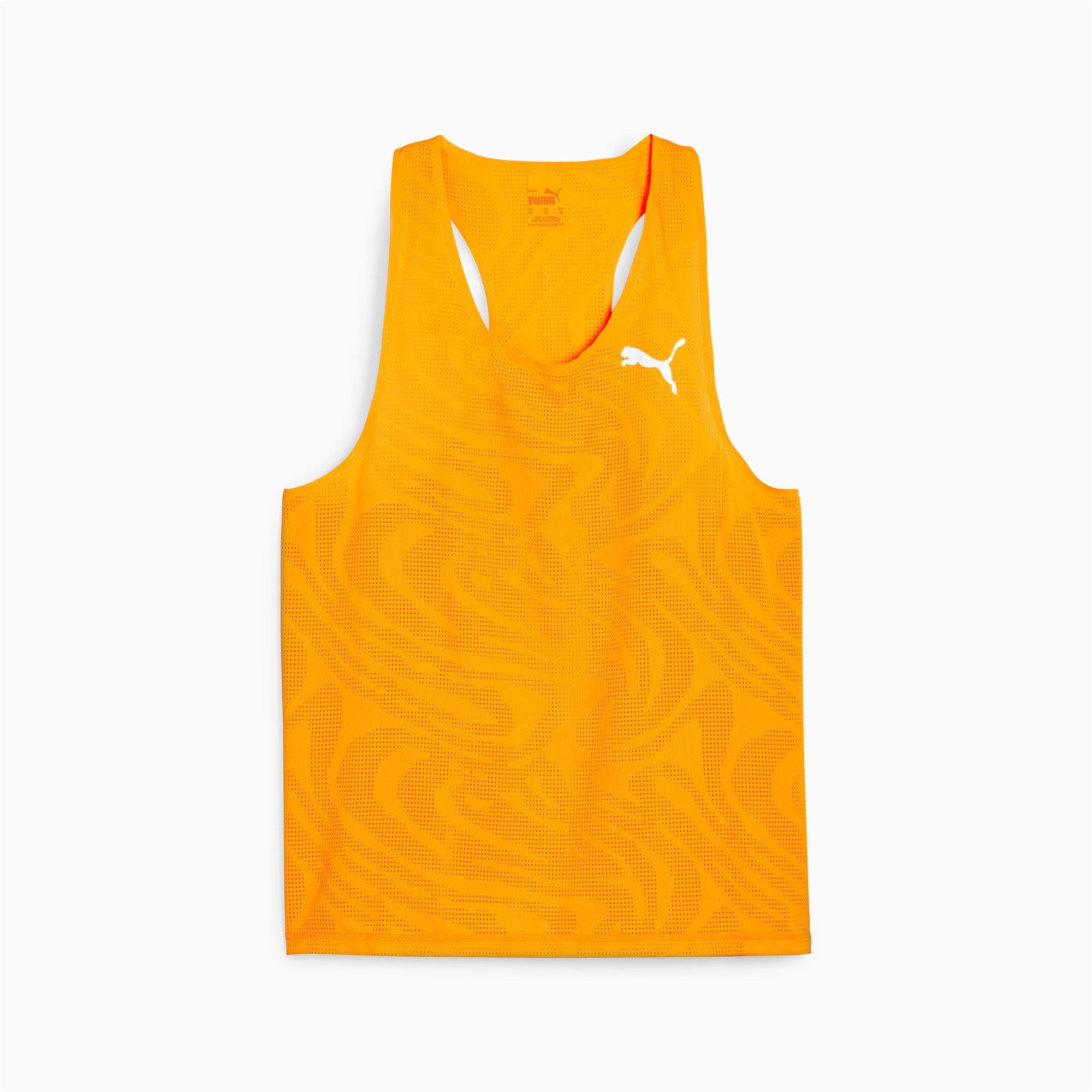 Men's PUMA RUN ULTRASPUN Running Singlet In Orange, Size XL