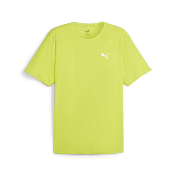 RUN FAVORITE Men's Tee, Lime Pow, large-ZAF