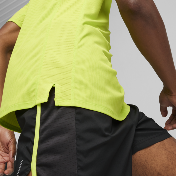 RUN FAVORITE Men's Tee, Lime Pow, large-ZAF