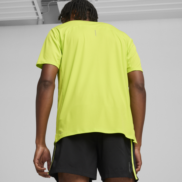 RUN FAVORITE Men's Tee, Lime Pow, large-ZAF