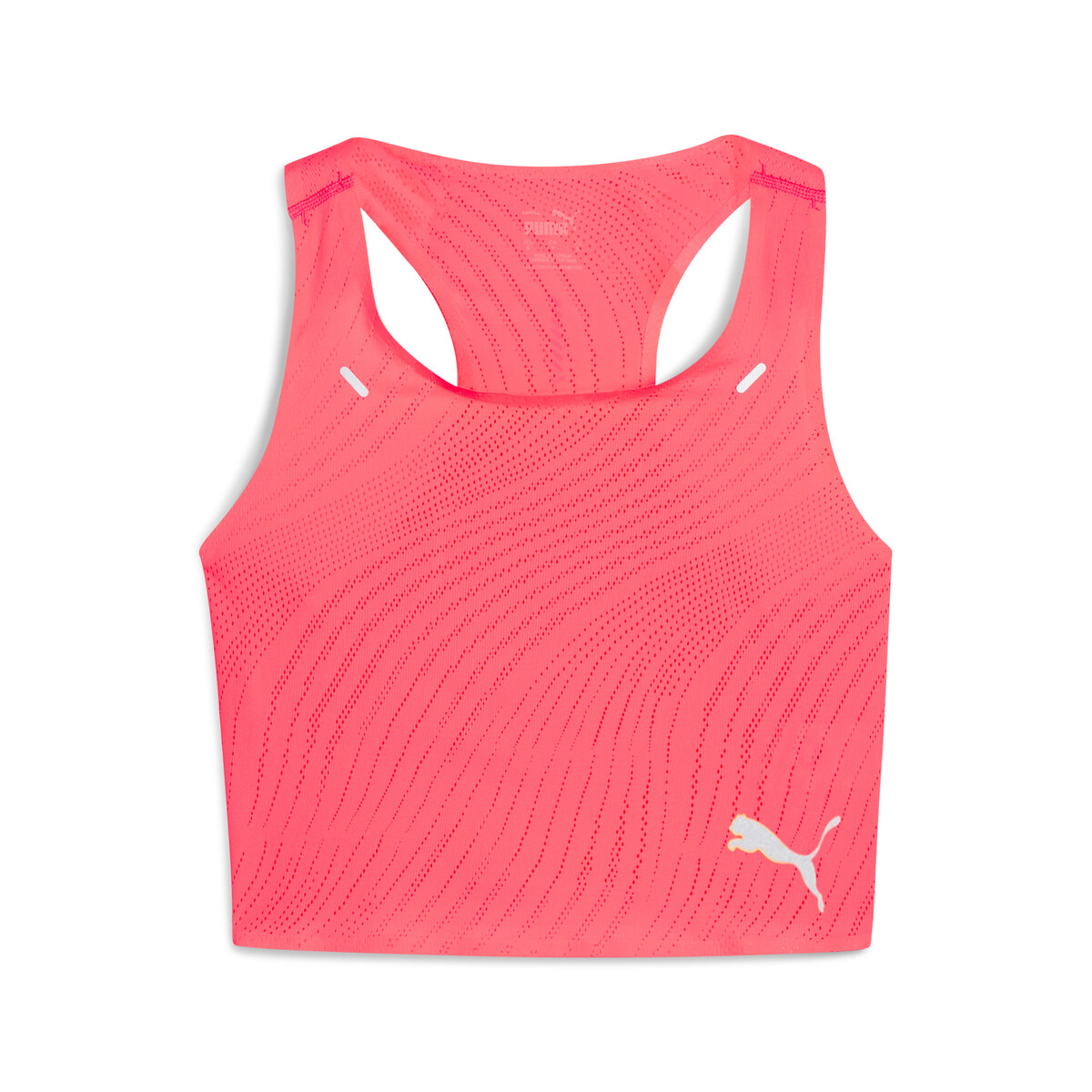 RUN ULTRASPUN Women's Running Crop Top in Sunset Glow/Fireglow by PUMA, Large