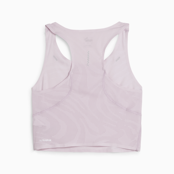 Crop Top Run Ultraspun para mujer, Grape Mist, large-ARG