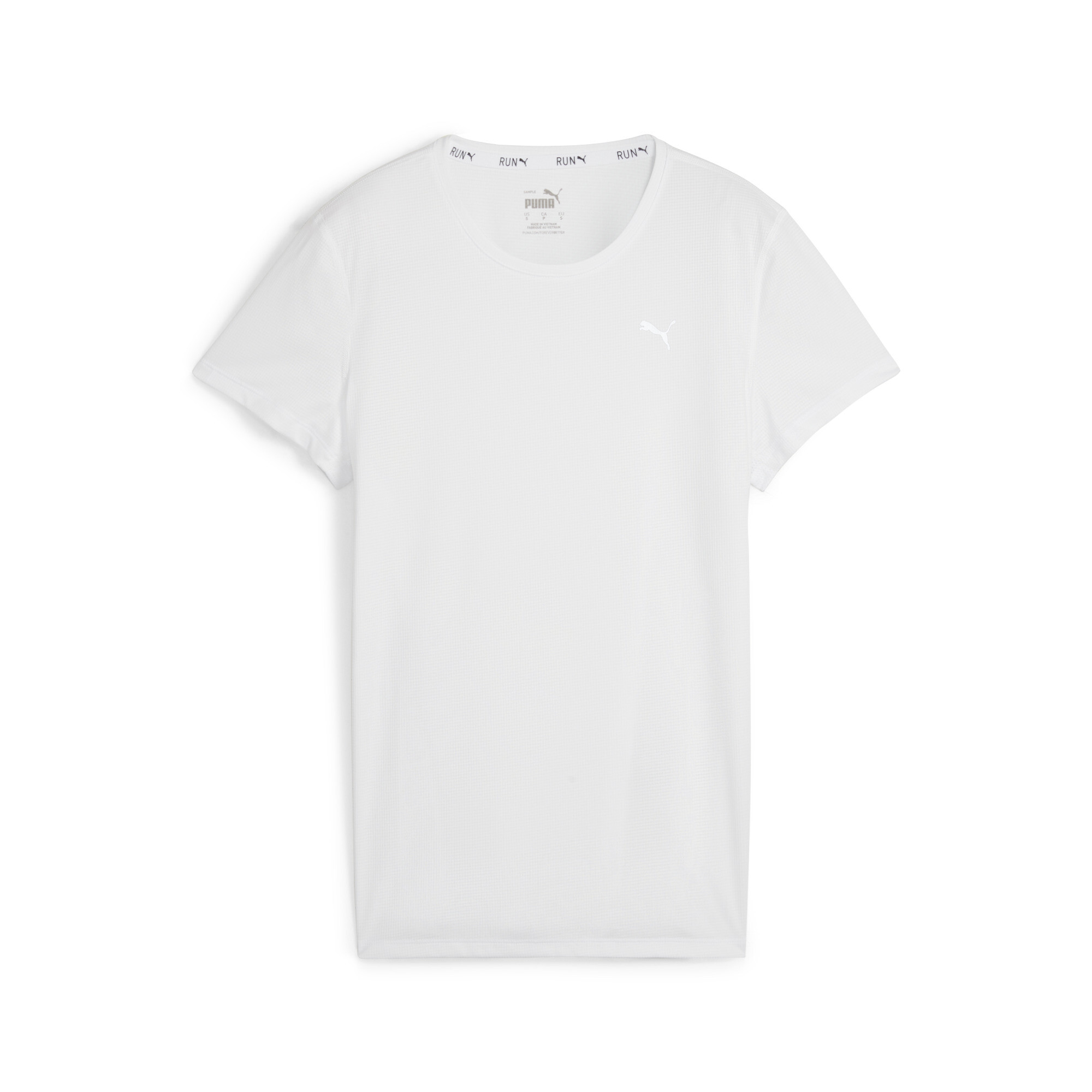 Women's Puma RUN FAVORITE's T-Shirt, White, Size XL, Clothing