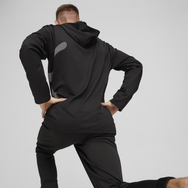 Sudadera con capucha para hombre Train All Day Big Cat, PUMA Black, large-MEX