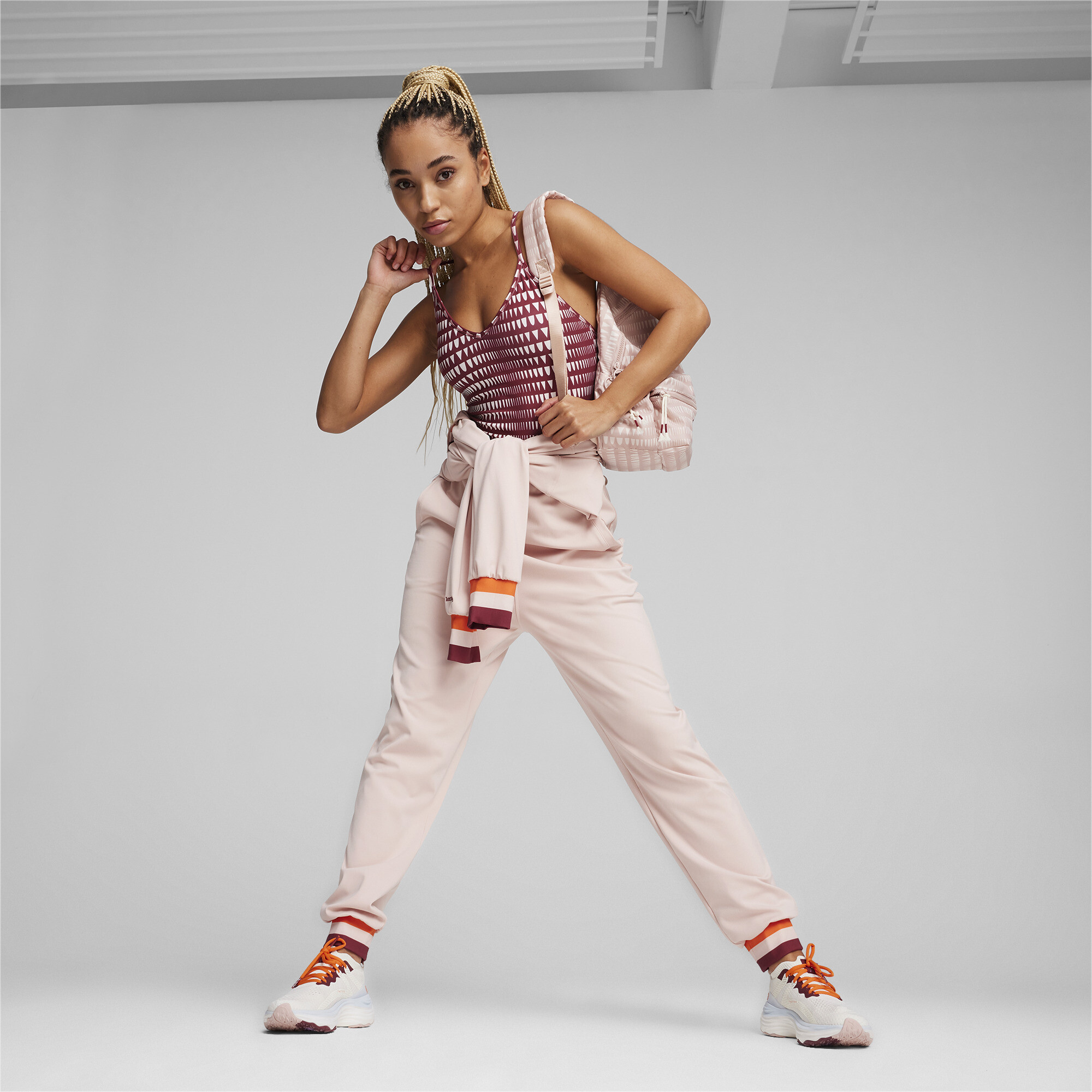 Women's Puma X Lemlem's Training Jumpsuit, Pink, Size 3XL, Sport