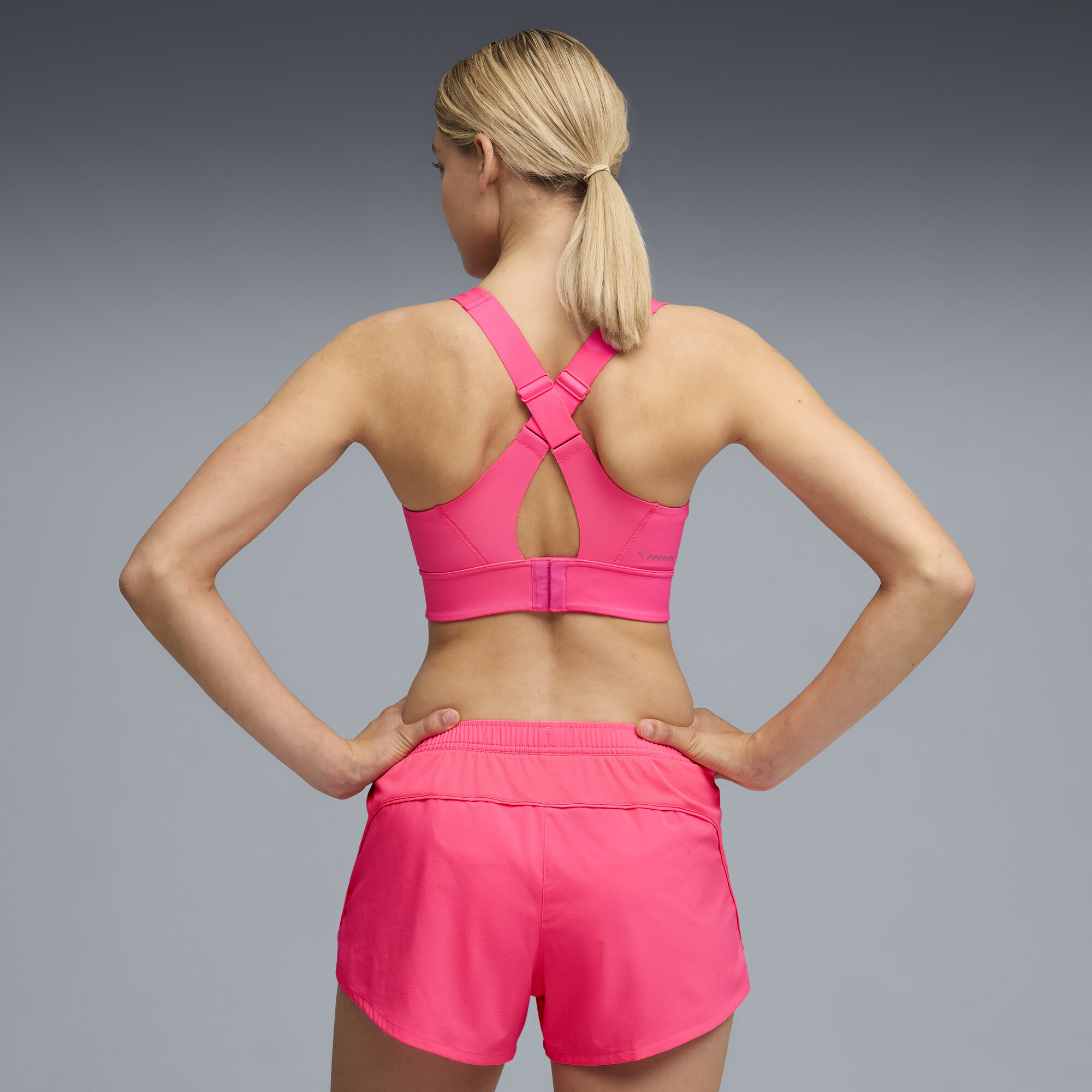 PUMA PWRbreathe RUN bh voor Dames, Roze, Maat L thumbnail 5