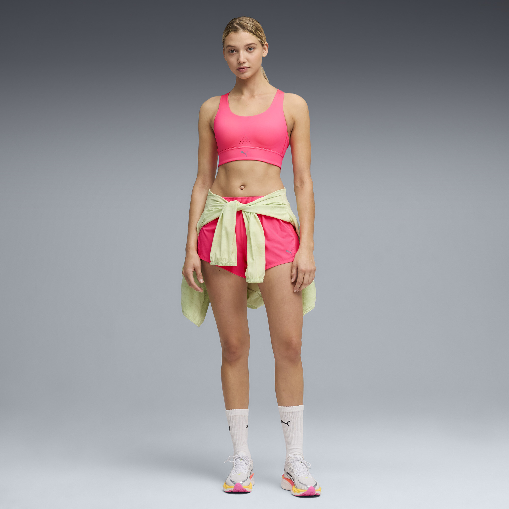 PUMA PWRbreathe RUN bh voor Dames, Roze, Maat L thumbnail 4