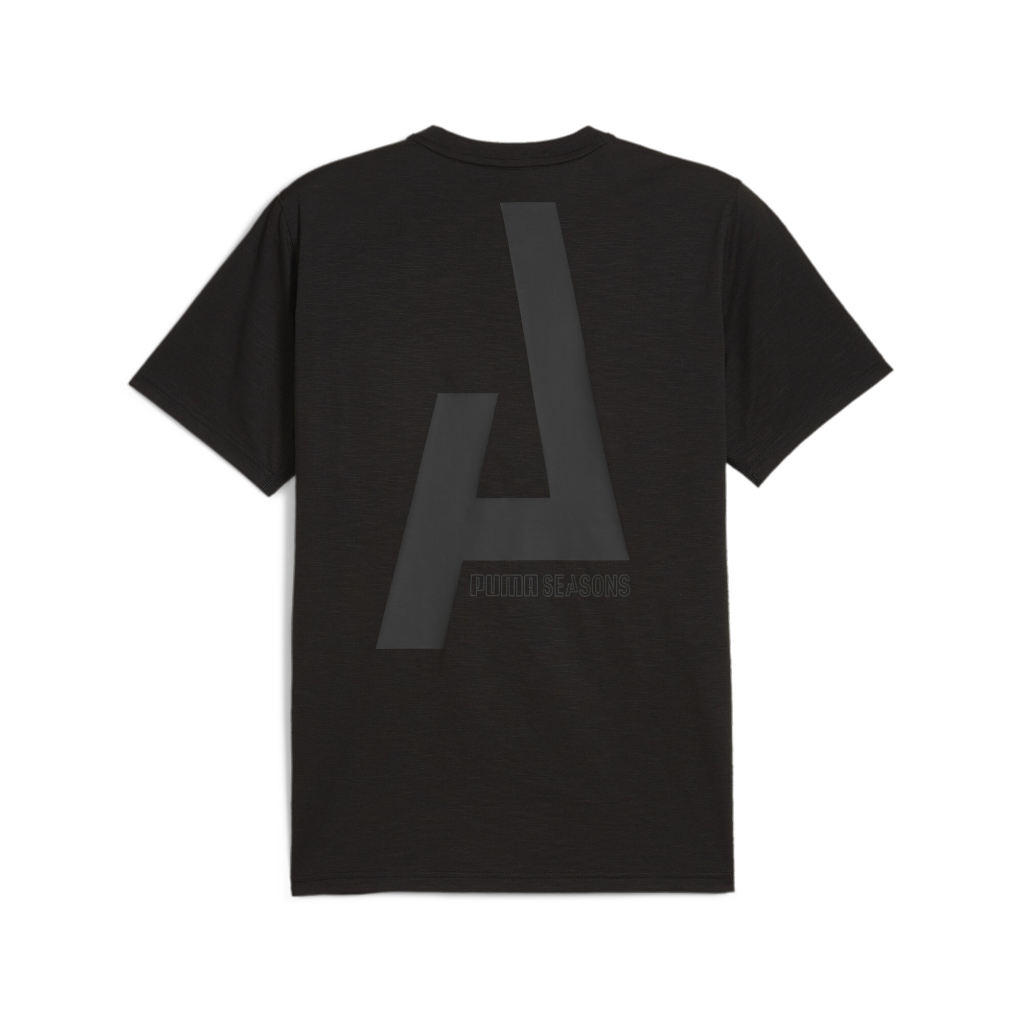 Men's PUMA MEN'S GRAPHIC SEASONS Training T-Shirt In 10 - Black, Size XS