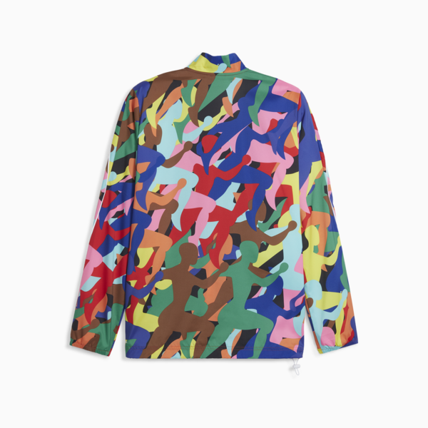 Campera de running PRIDE Favourite para hombre, Pop Red-multi color AOP, large-ARG