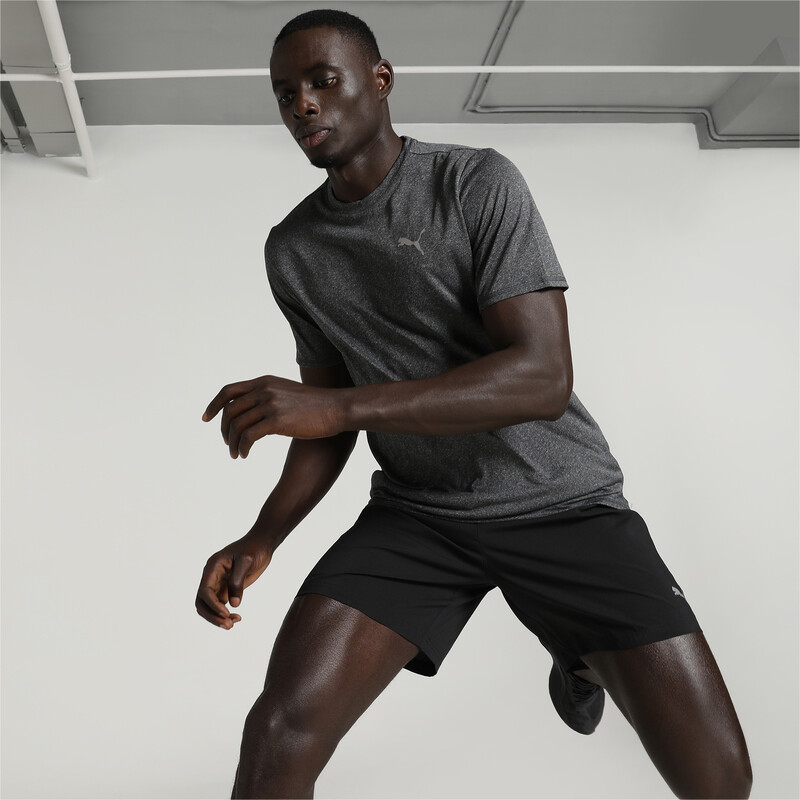 Men's PUMA Run Favorite Heather T-shirt in Black/Gray size XL