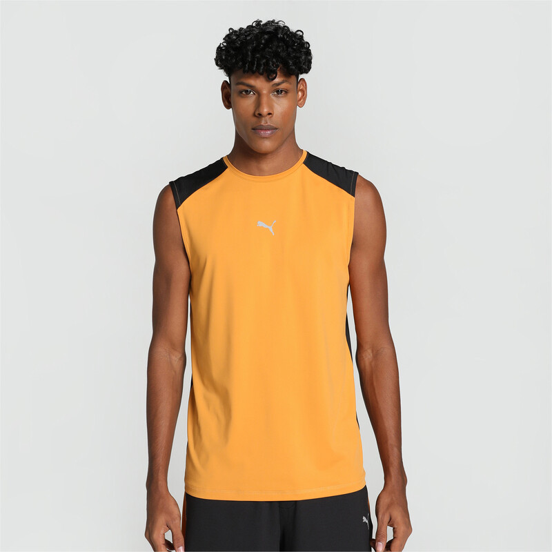 Men's PUMA X One8 Slim Fit Training Singlet in Black size M