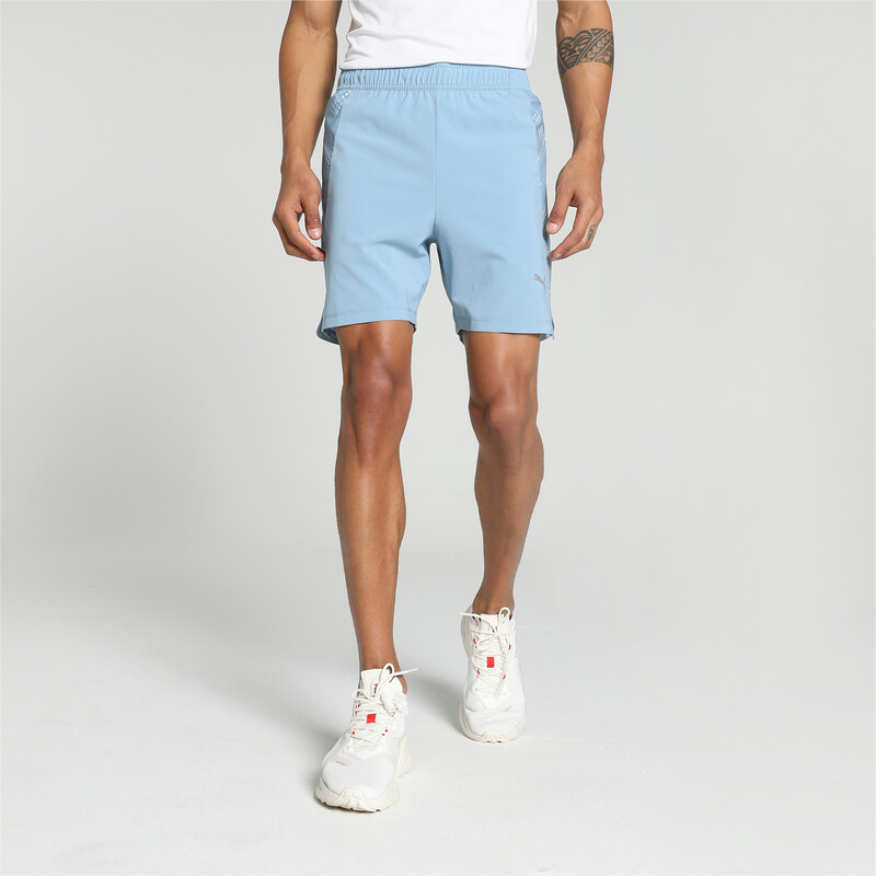 Men's PUMA X One8 Woven Training Shorts in Black/Blue size S