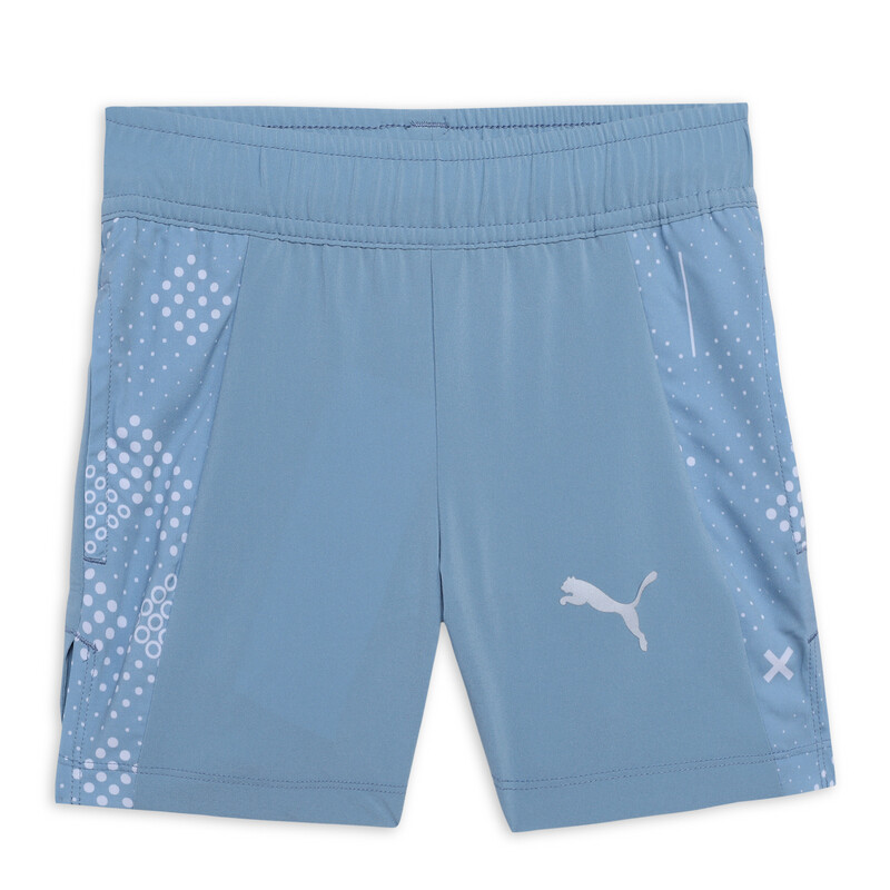 PUMA X One8 Boy's Training Shorts in Black/Blue size 11-12Y
