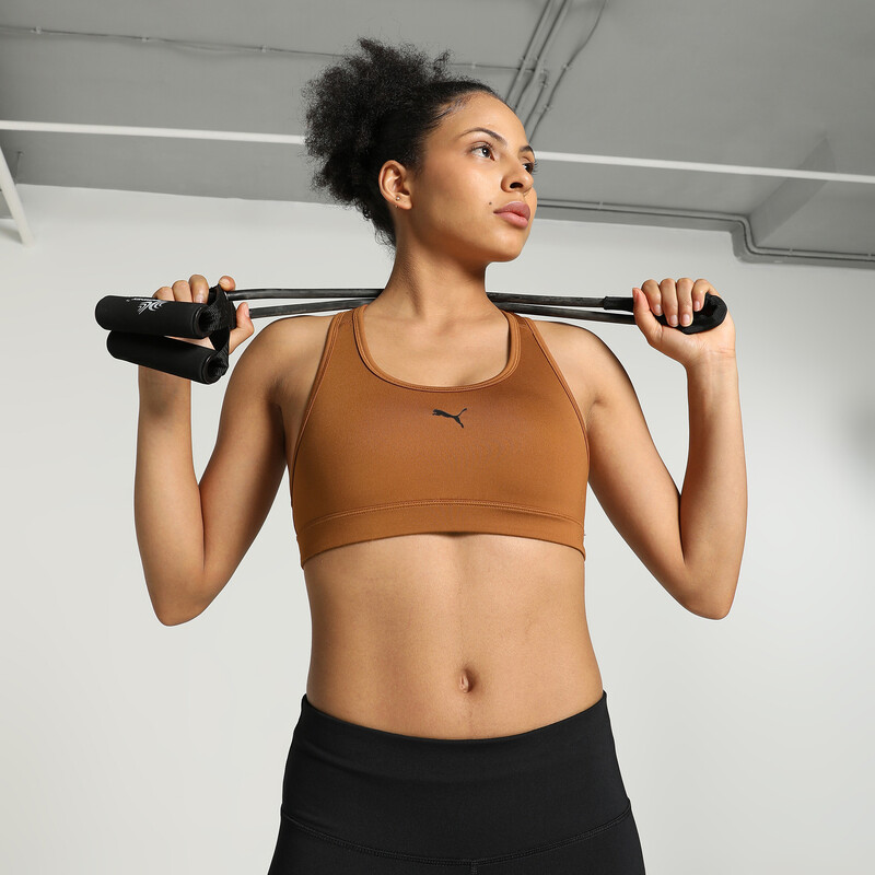 Women's PUMA 4 KEEPS Training Bra in Teak size S