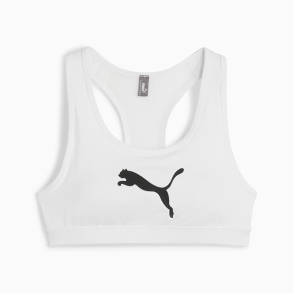 Top deportivo de entrenamiento 4KEEPS para mujer, PUMA White-Big Black Cat, large-ARG