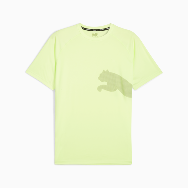 Train All Day Big Cat Men's Tee, Fizzy Apple, large-ZAF