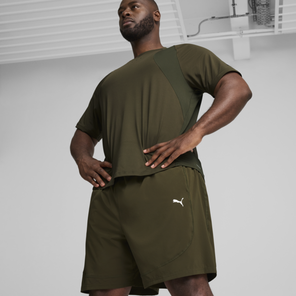 Shorts Flex 17cm para hombre, Dark Olive, large-ARG