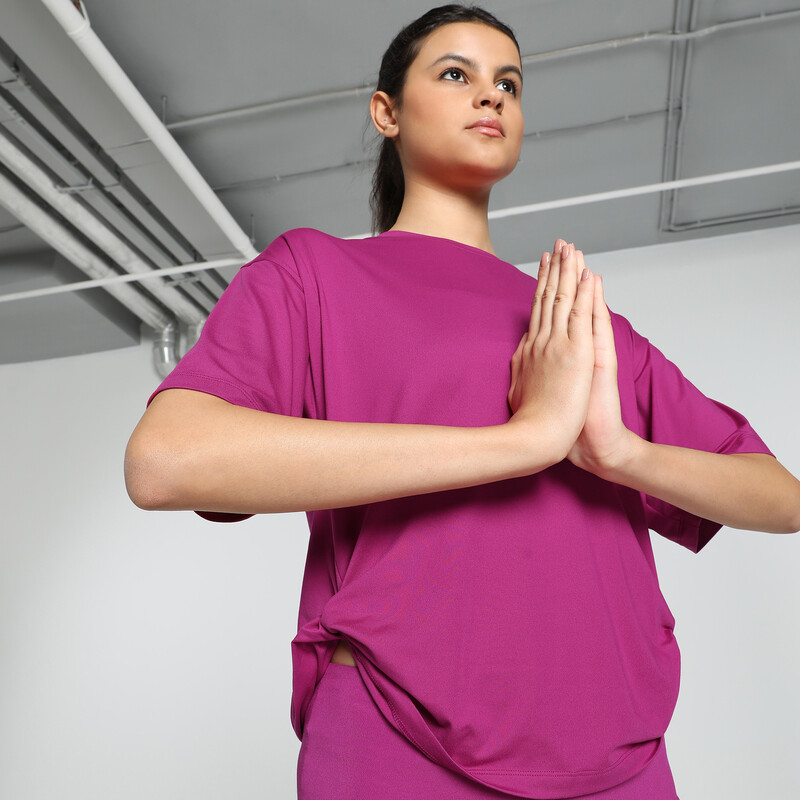 

Women's PUMA STUDIO Twist Relaxed Fit Training Tee