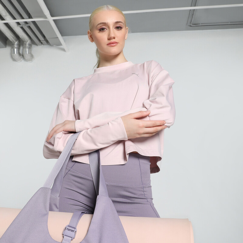 

Women's PUMA STUDIO CLOUDSPUN Relaxed Fit Crew-Neck Training Sweatshirt