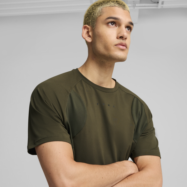 Remera respirable CLOUDSPUN Soft para hombre, Dark Olive, large-ARG