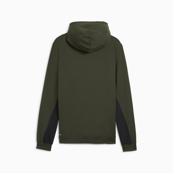 Buzo con capucha CLOUDSPUN para hombre, Dark Olive-PUMA Black, large-ARG