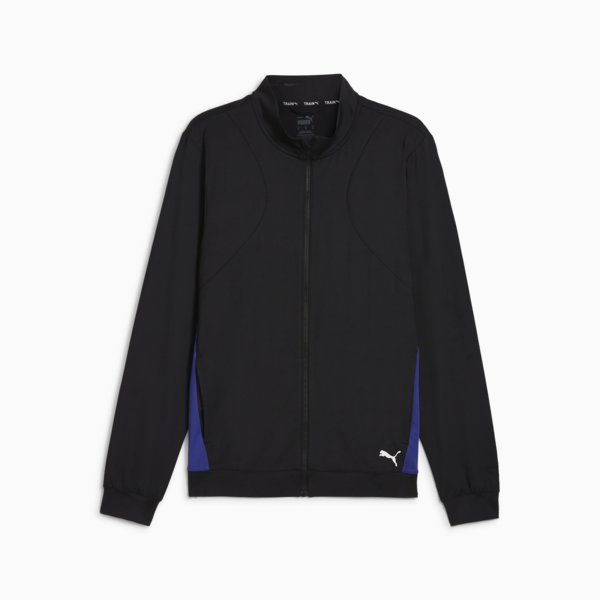CLOUDSPUN Full-Zip Jacket Men, PUMA Black-Lapis Lazuli, large-ZAF