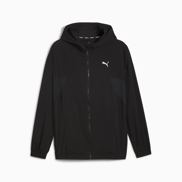 Campera PUMA FIT tejida con cremallera para hombre, PUMA Black, large-ARG