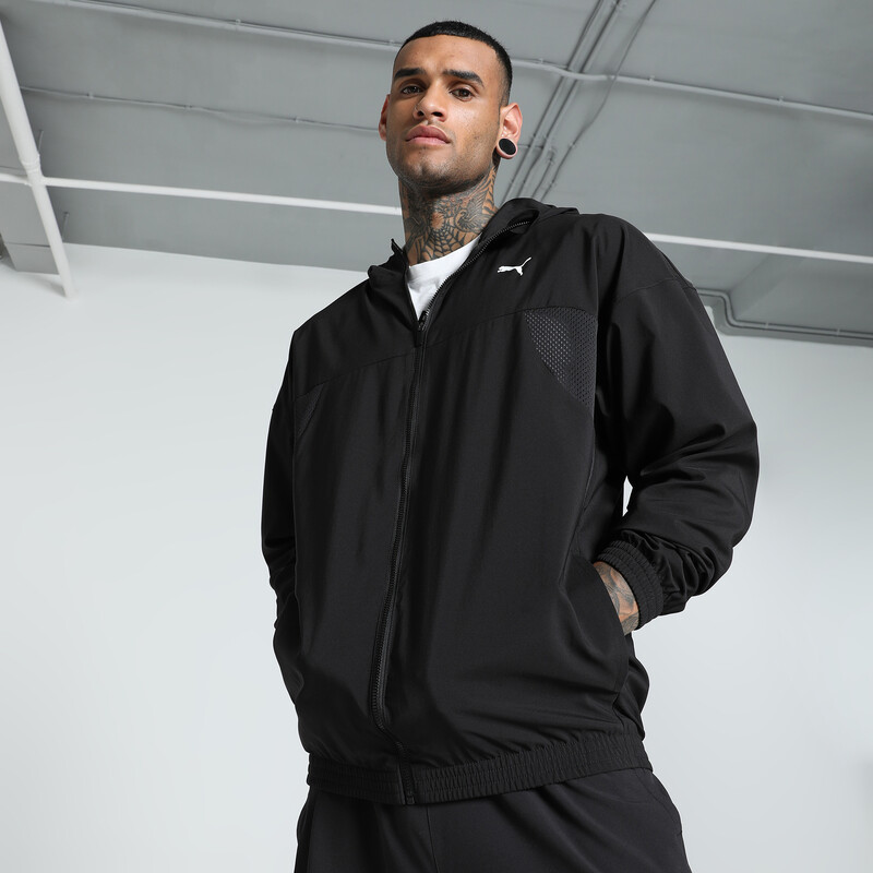 

Men's PUMA FIT Woven Full-Zip Training Jacket