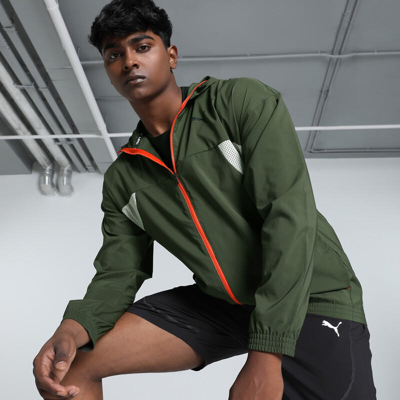 

Men's PUMA FIT Woven Full-Zip Training Jacket
