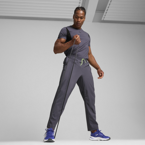 Pantalones con tejido de malla para hombre, Galactic Gray, large-ARG