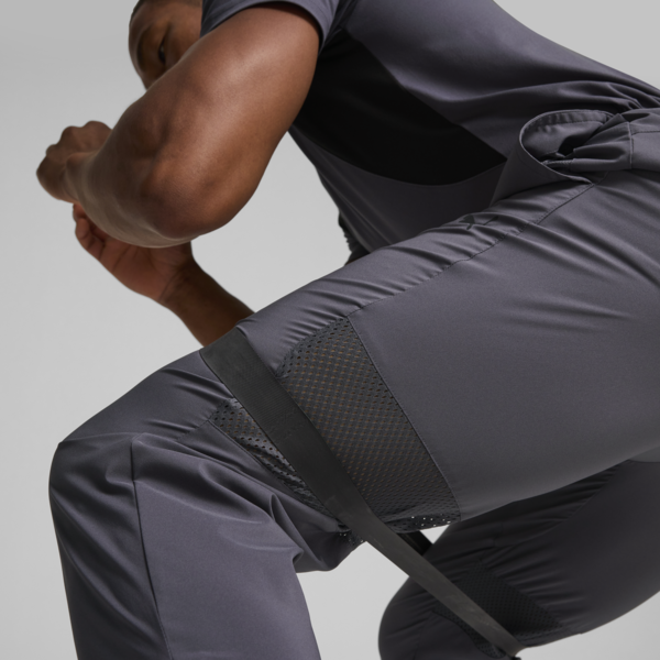 Pantalones con tejido de malla para hombre, Galactic Gray, large-ARG