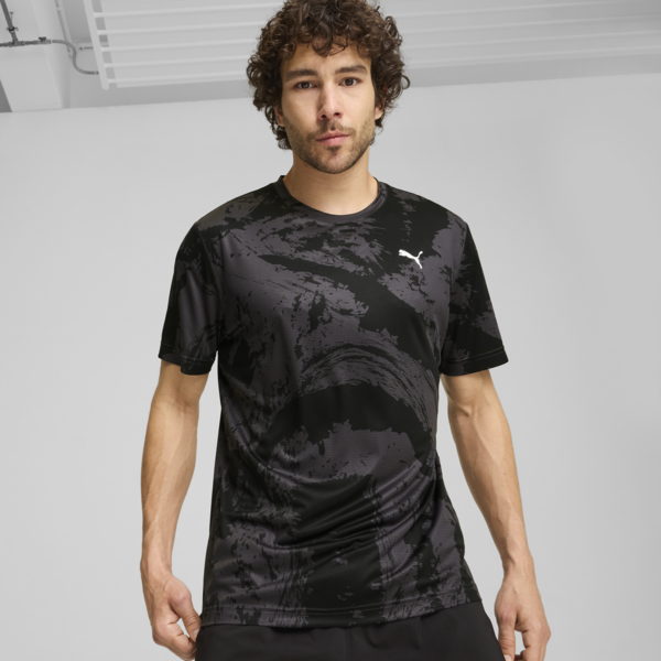 Remera con estampado Train All Day para hombre, PUMA Black, large-ARG