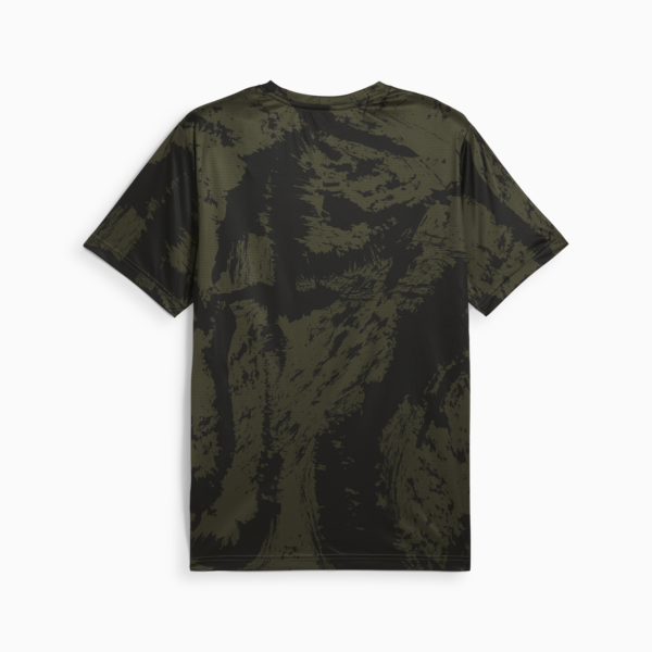 Remera con estampado Train All Day para hombre, Dark Olive, large-ARG