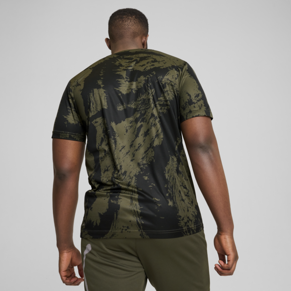 Remera con estampado Train All Day para hombre, Dark Olive, large-ARG