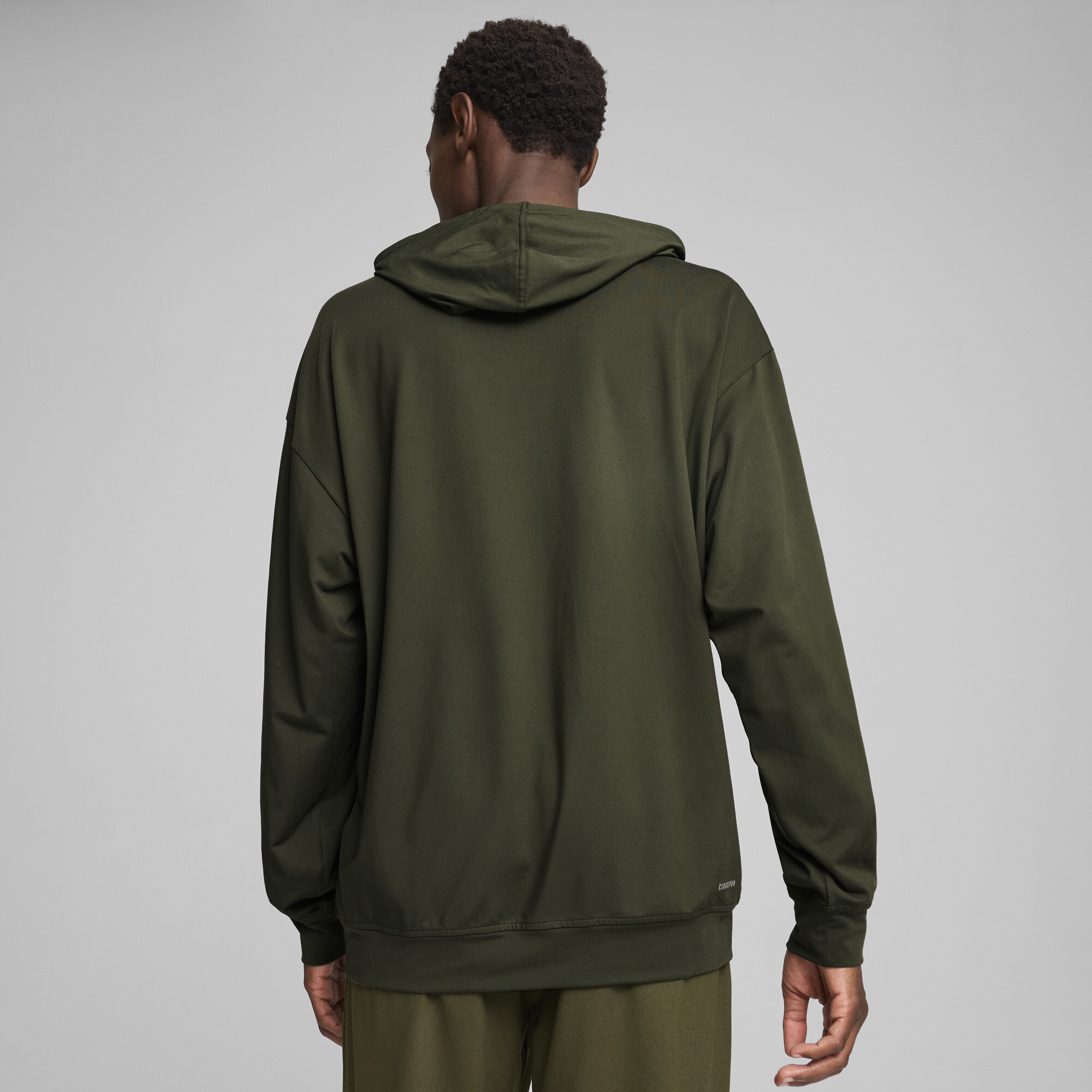 Men's Puma MOVE CLOUDSPUN Hoodie, Green, Size XS, Clothing