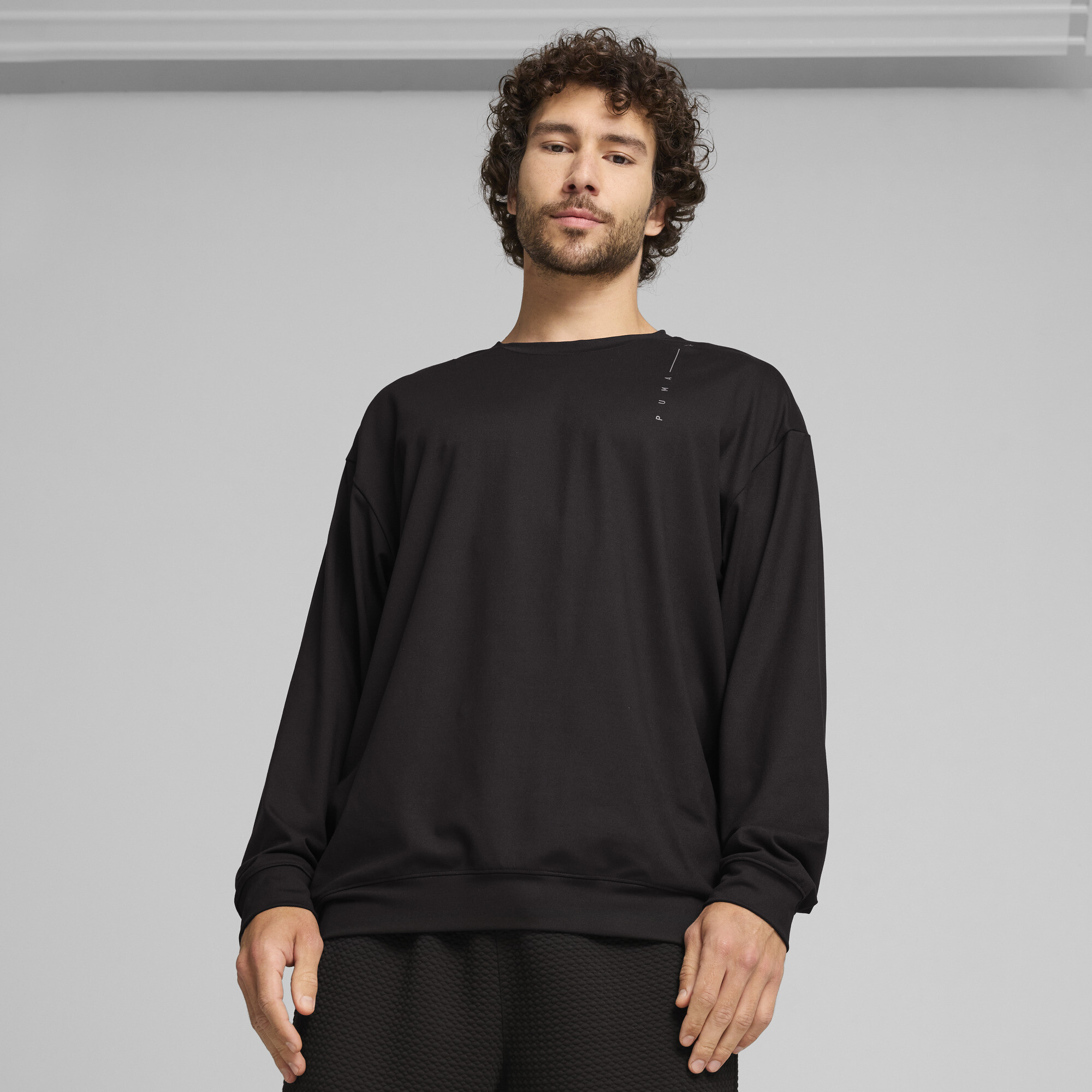 Puma STUDIO FOUNDATION Crewneck Herren | Black | Größe: L