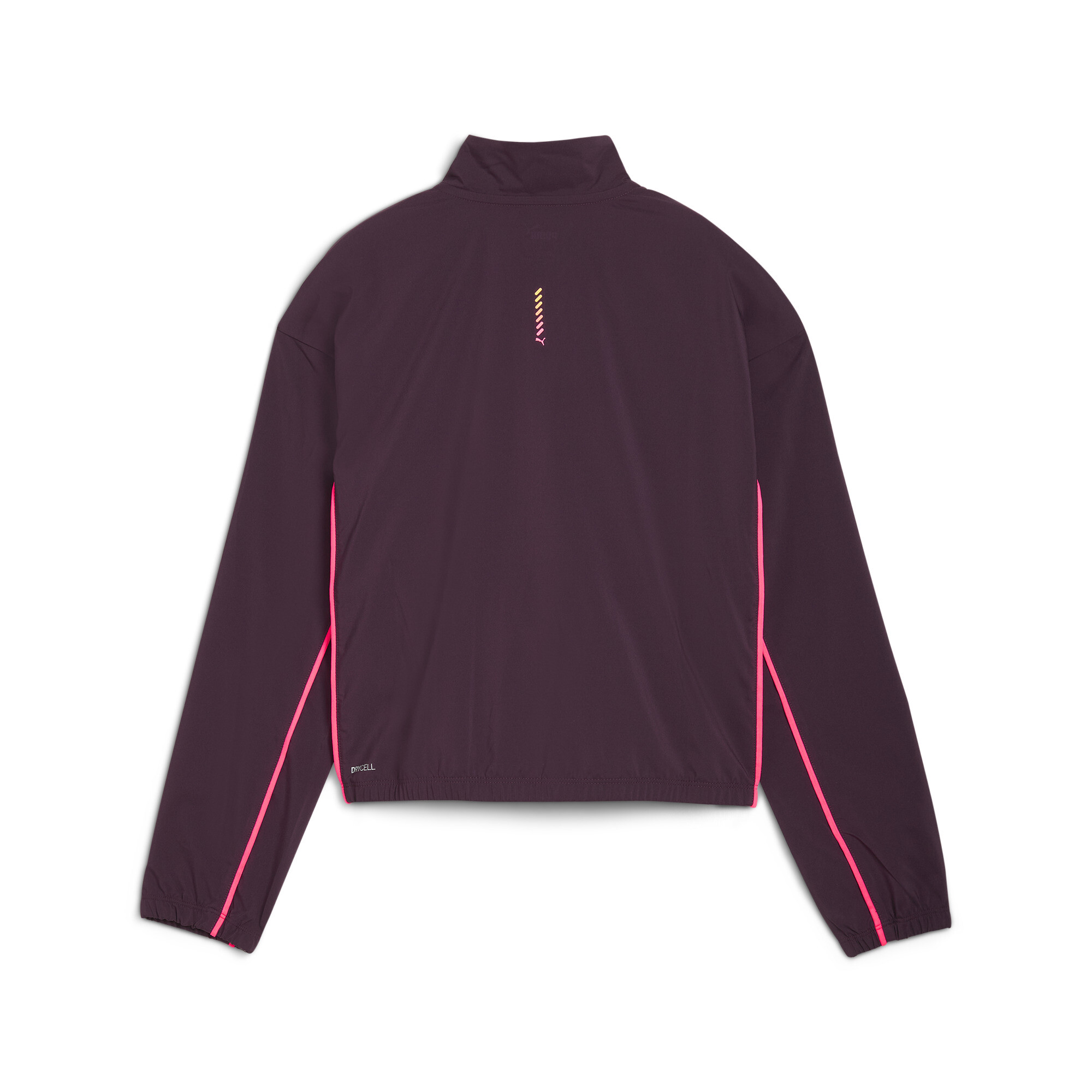 Women's Puma Run For Her Woven Half-Zip, Purple, Size XS, Clothing