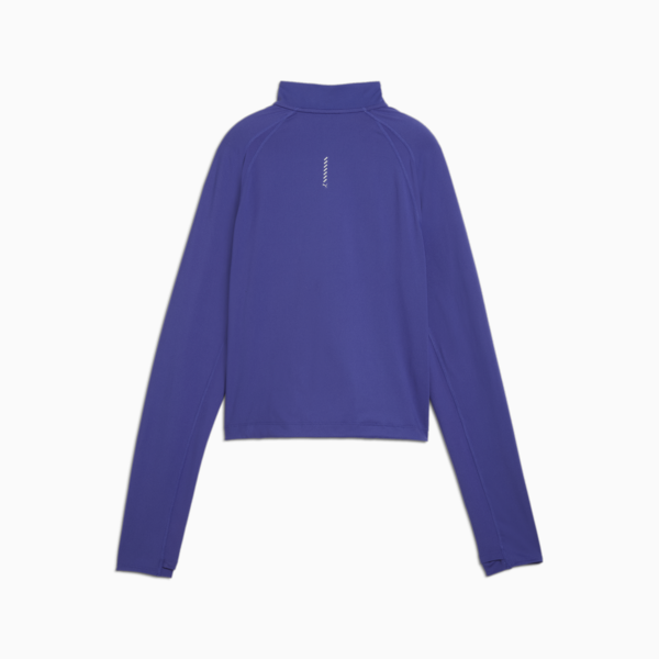 PUMA RUN CLOUDSPUN Quarter-Zip Top Women, Lapis Lazuli, large-MEX