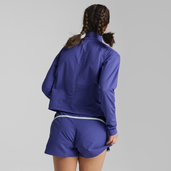 PUMA RUN CLOUDSPUN Quarter-Zip Top Women, Lapis Lazuli, large-MEX