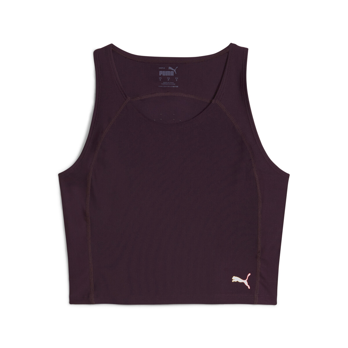 PUMA RUN Ultraform Crop Tank Top Women in Midnight Plum, Large