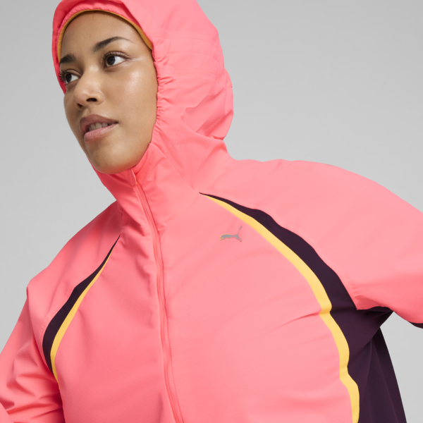 Campera impermeable PUMA RUN para mujer, Sunset Glow, large-ARG