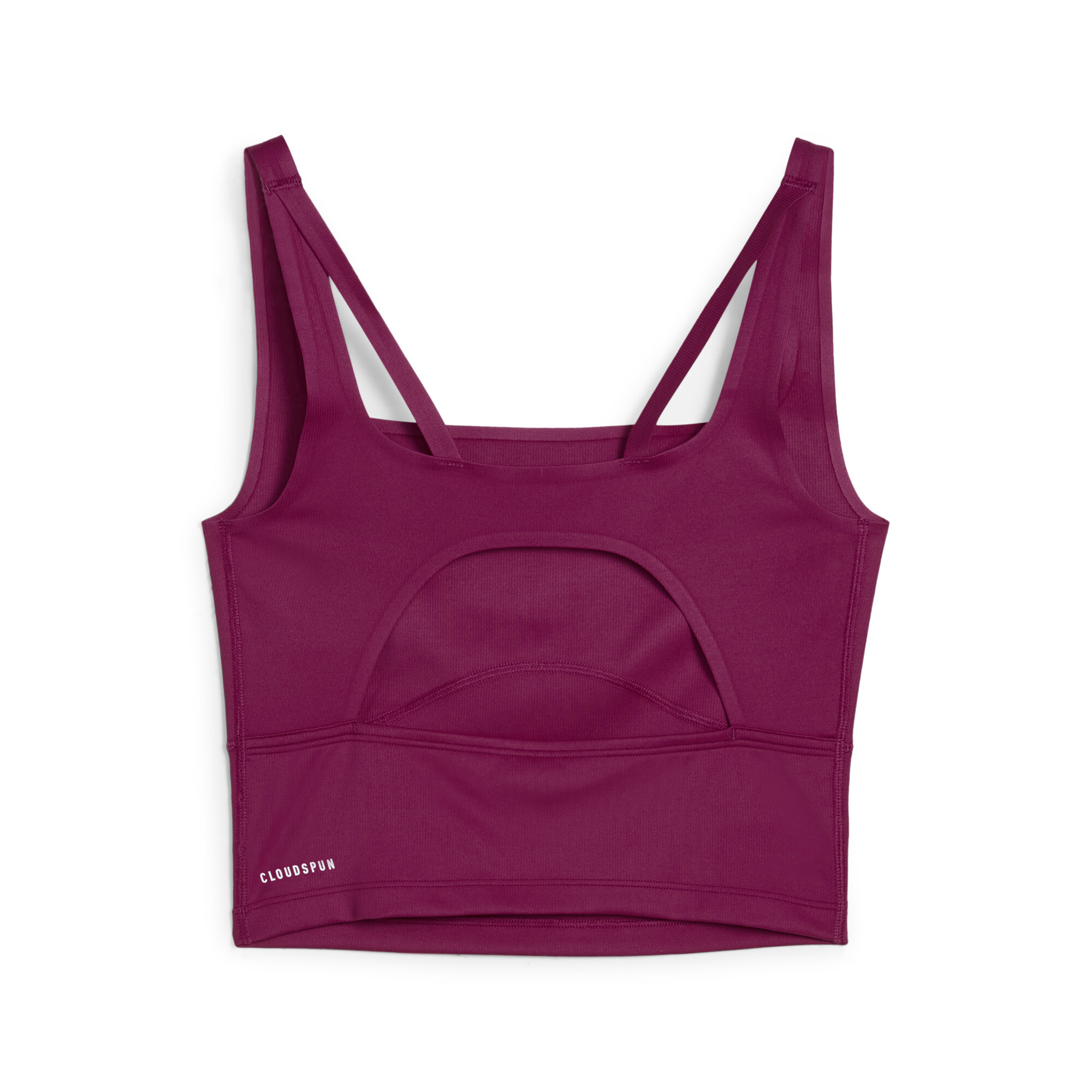 Women's Puma STUDIO CLOUDSPUN Rib Tank, Pink, Size M, Clothing