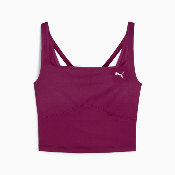 Top deportivo en rib STUDIO CLOUDSPUN para mujer, Magenta Gleam, large-ARG