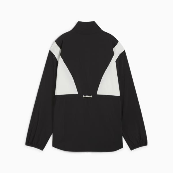 Campera larga de entrenamiento tejida para mujer, PUMA Black, large-ARG